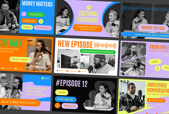 صور مصغرة لمدونة صوتية على يوتيوب