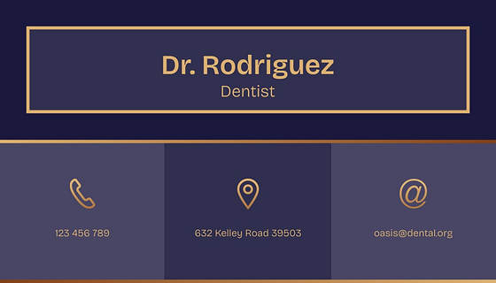 Professional Dental Business Cards