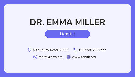 Professional Dental Business Cards