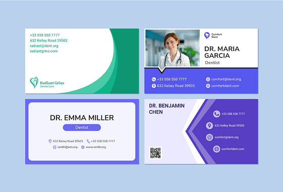 Professional Dental Business Cards