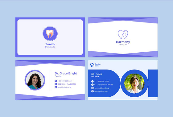Professional Dental Business Cards