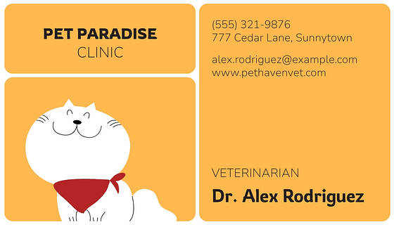 بطاقات عمل بيطرية