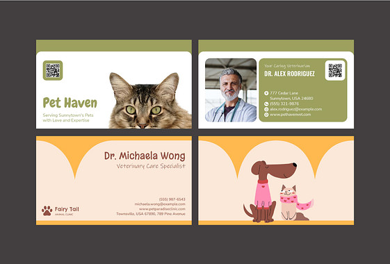 بطاقات عمل بيطرية