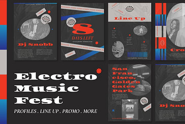 Electro Music Fest Print Set