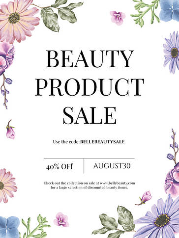 Floral Beauty Branded Set