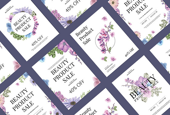 Floral Beauty Branded Set