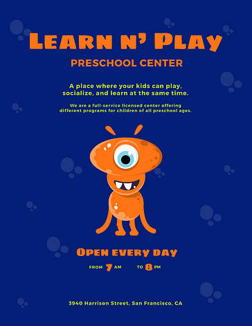 Kids‘ Learning Center Printables