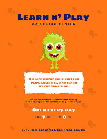 Kids‘ Learning Center Printables