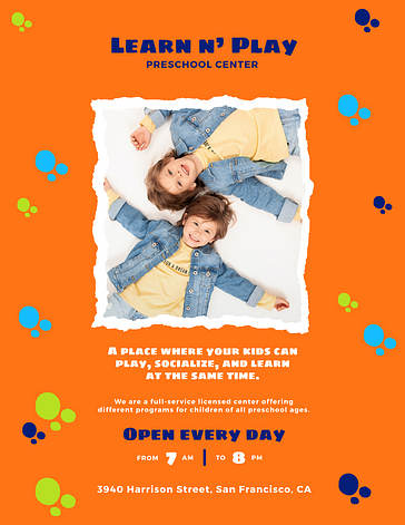 Kids‘ Learning Center Printables