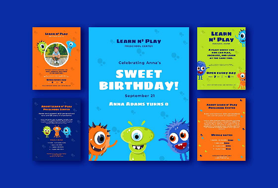 Kids' Learning Center Printables