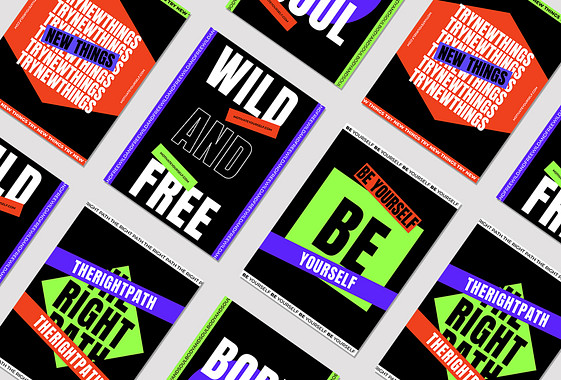 Kit d՛impression de la typographie géométrique