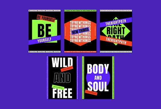 Kit d՛impression de la typographie géométrique