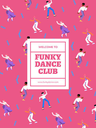 Conceptions pour la soirée de danse Groovy