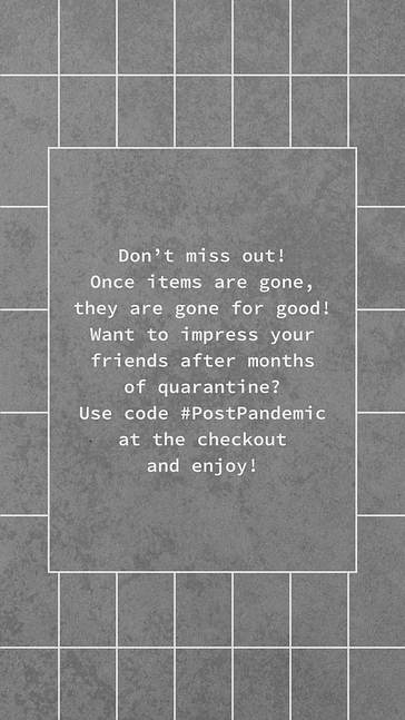 Post-Pandemic Sale Designs