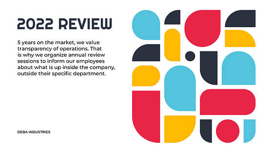 年間事業報告書のスライド