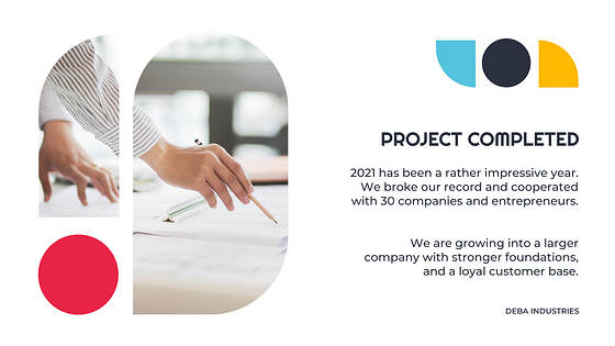 年間事業報告書のスライド