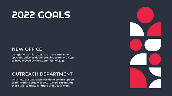 年間事業報告書のスライド