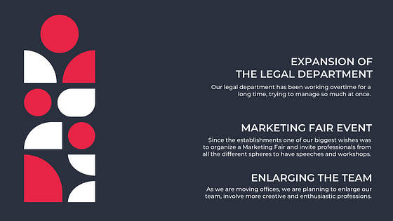 年間事業報告書のスライド