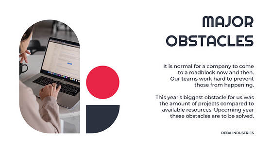 年間事業報告書のスライド