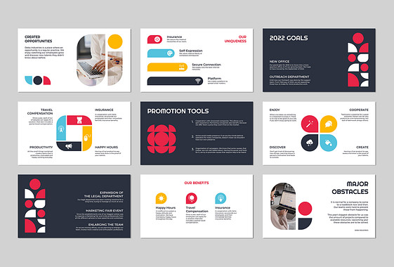 年間事業報告書のスライド