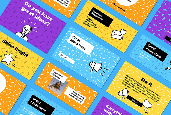 Patterned Background Announcements