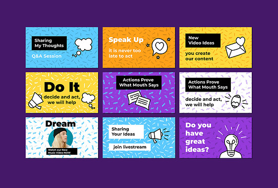 Patterned Background Announcements