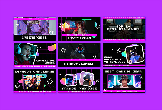 Gaming Video Thumbnail Variety