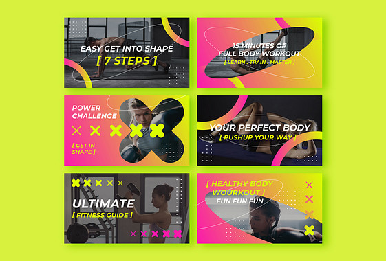 Güçlü Fitness Kapak Fotoğrafı Paketi