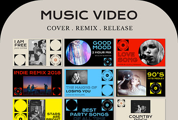 Music Channel Thumbnail Set