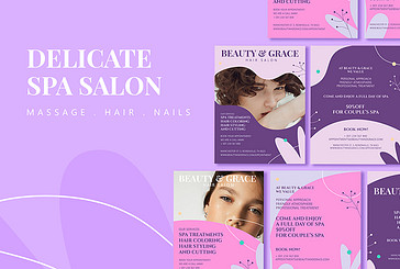 Delicate Spa Salon Printables