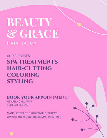 Delicate Spa Salon Printables