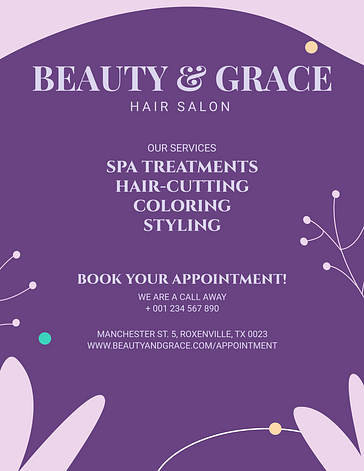 Delicate Spa Salon Printables