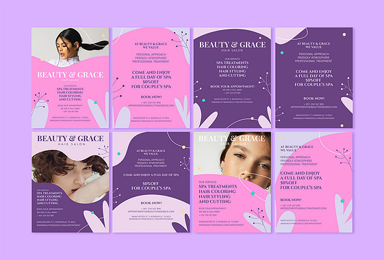 Delicate Spa Salon Printables