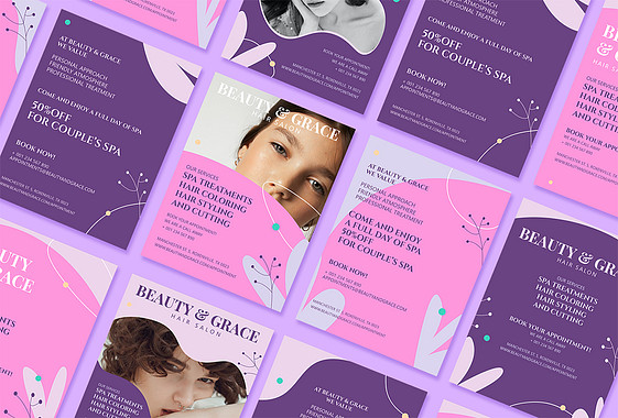 Delicate Spa Salon Printables