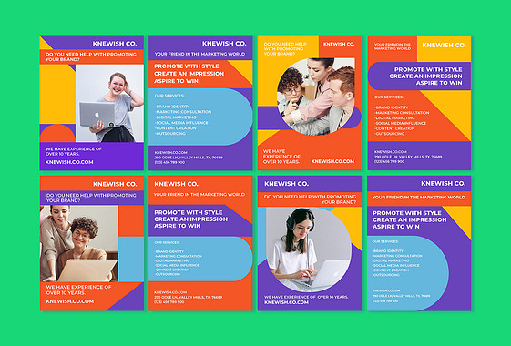 Geometric Advertising Print Pack