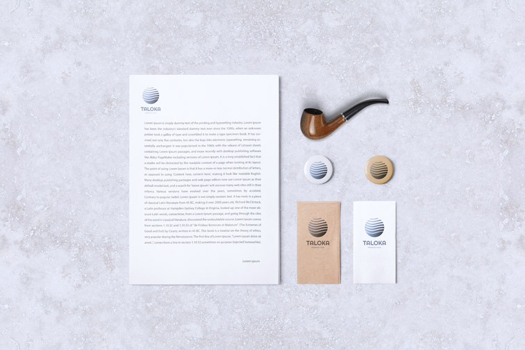 Menu Flyer, Cards, and a Pipe