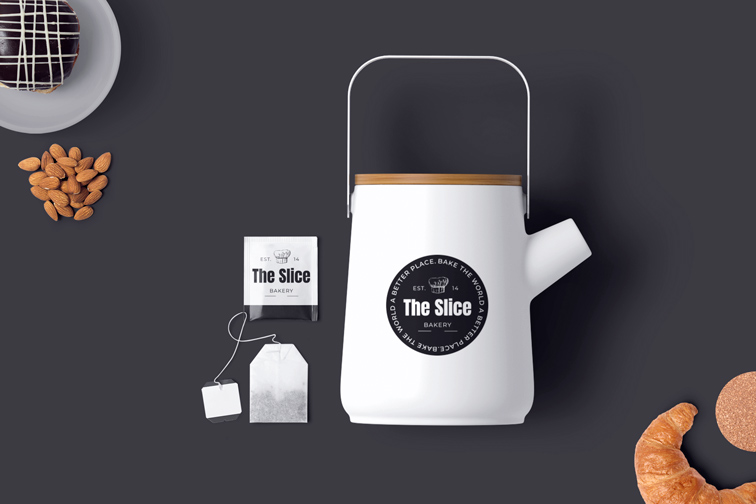 Tea Pot with a Tea Bag and a Packet