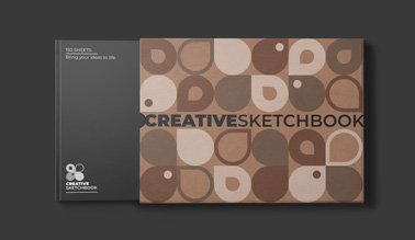 Carnet de croquis à couverture rigide avec son étui