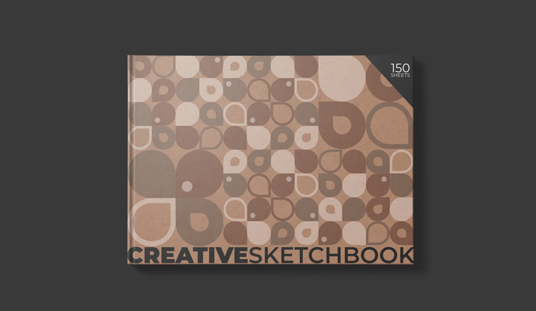 Carnet de croquis à couverture rigide en format paysage