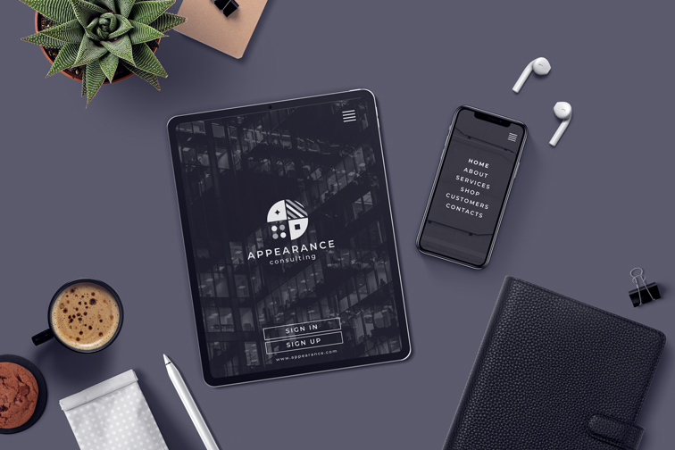 iPad, Iphone, and AirPods on a Desk