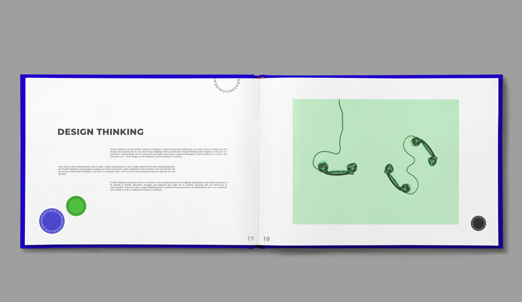 مجلد دفتر يومي افقي مفتوح