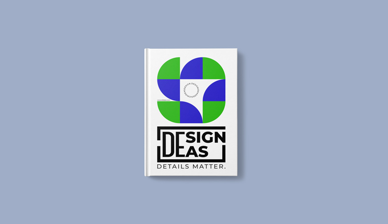 مجلد دفتر يومي عمودي من منظور علوي 