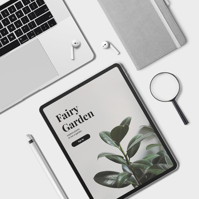 iPad Pro, iPencil, and AirPods on a Desk