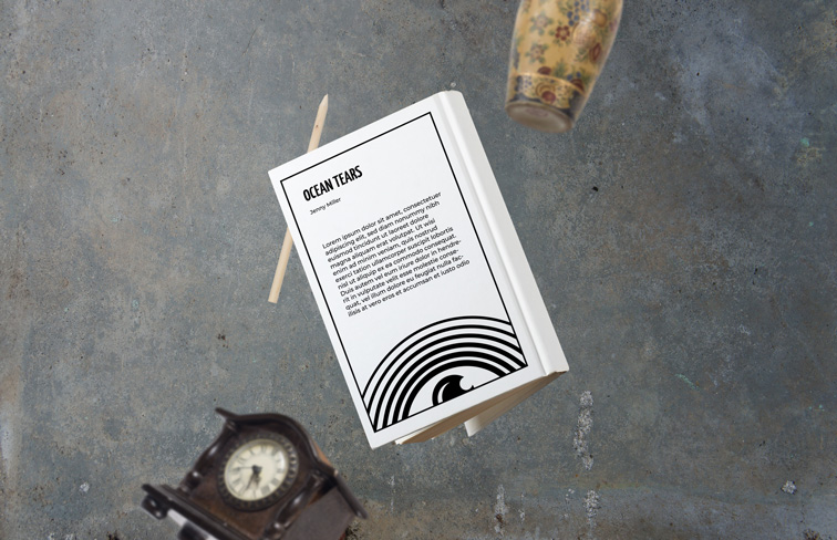 Hardcover Book Back Cover in the Air