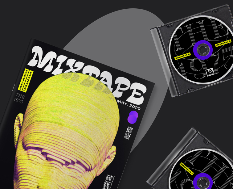 Compact Discs with Cases and a Magazine