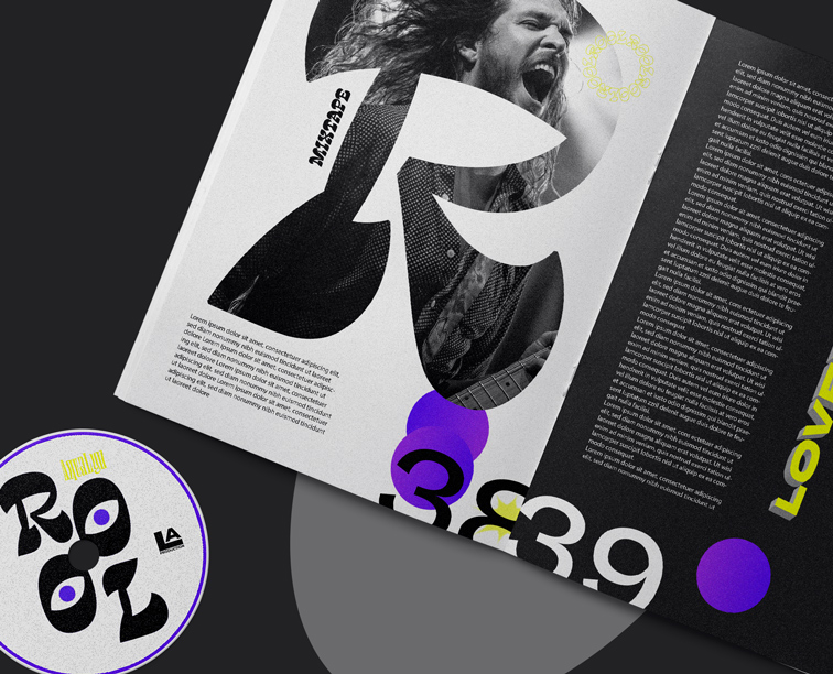 Open Magazine with a Compact Disc