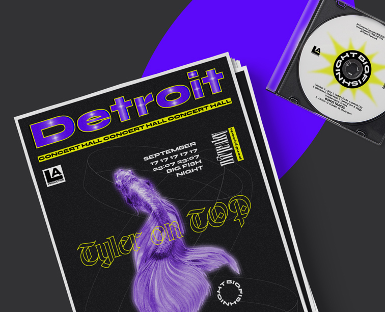 Music Flyers with a Compact Disc