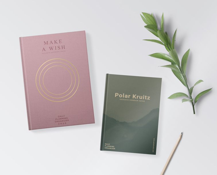 Two Hardcover Sketchbooks with a Pencil