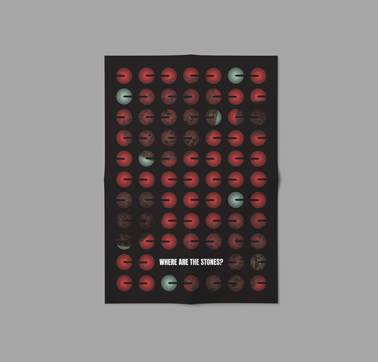 Постер Вид сверху на Сером Фоне