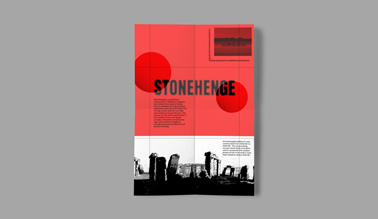 Полусвернутый Постер на Сером Фоне